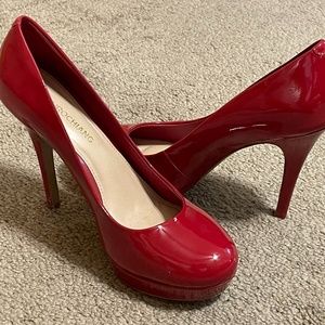 Arturo Chiang Red Satin Pumps